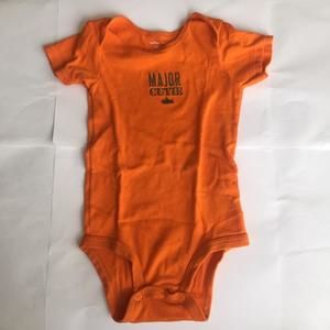 Carter's major cutie orange onesie